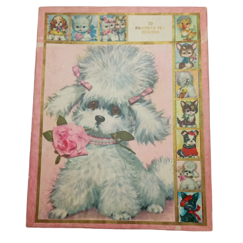 Vtg Coby Animal Greeting Cards, 50s-60s
